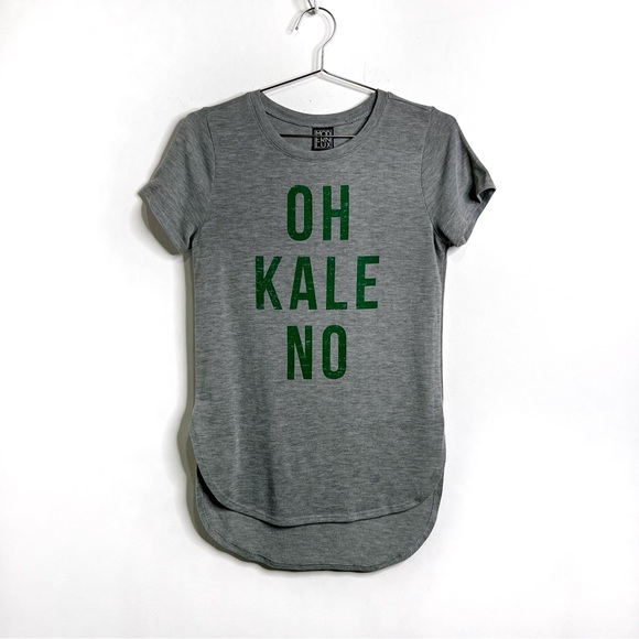 Modern Lux Oh Kale No High Low Short Sleeve T-Shirt - Picture 1 of 10